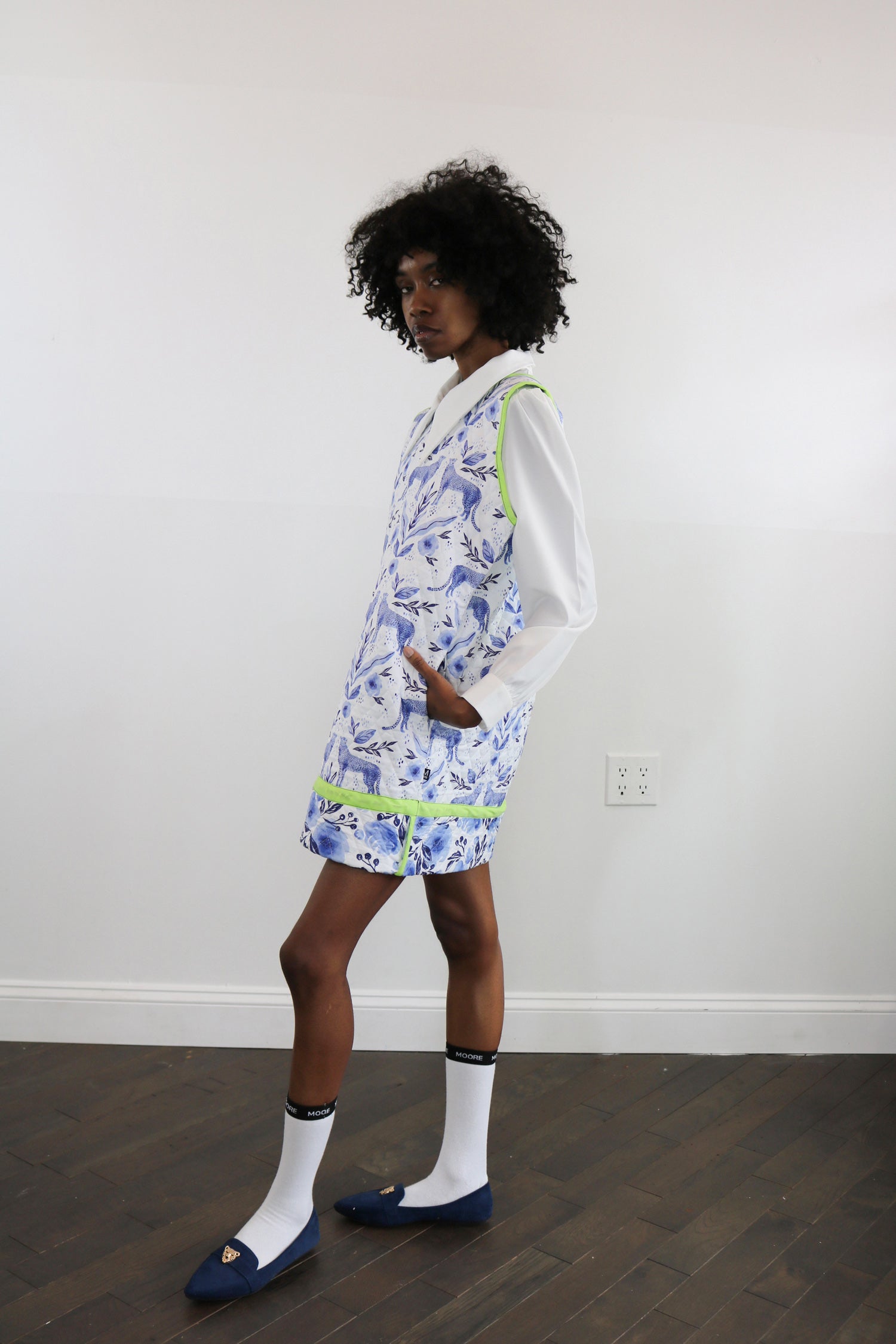 quilted leopard tunic