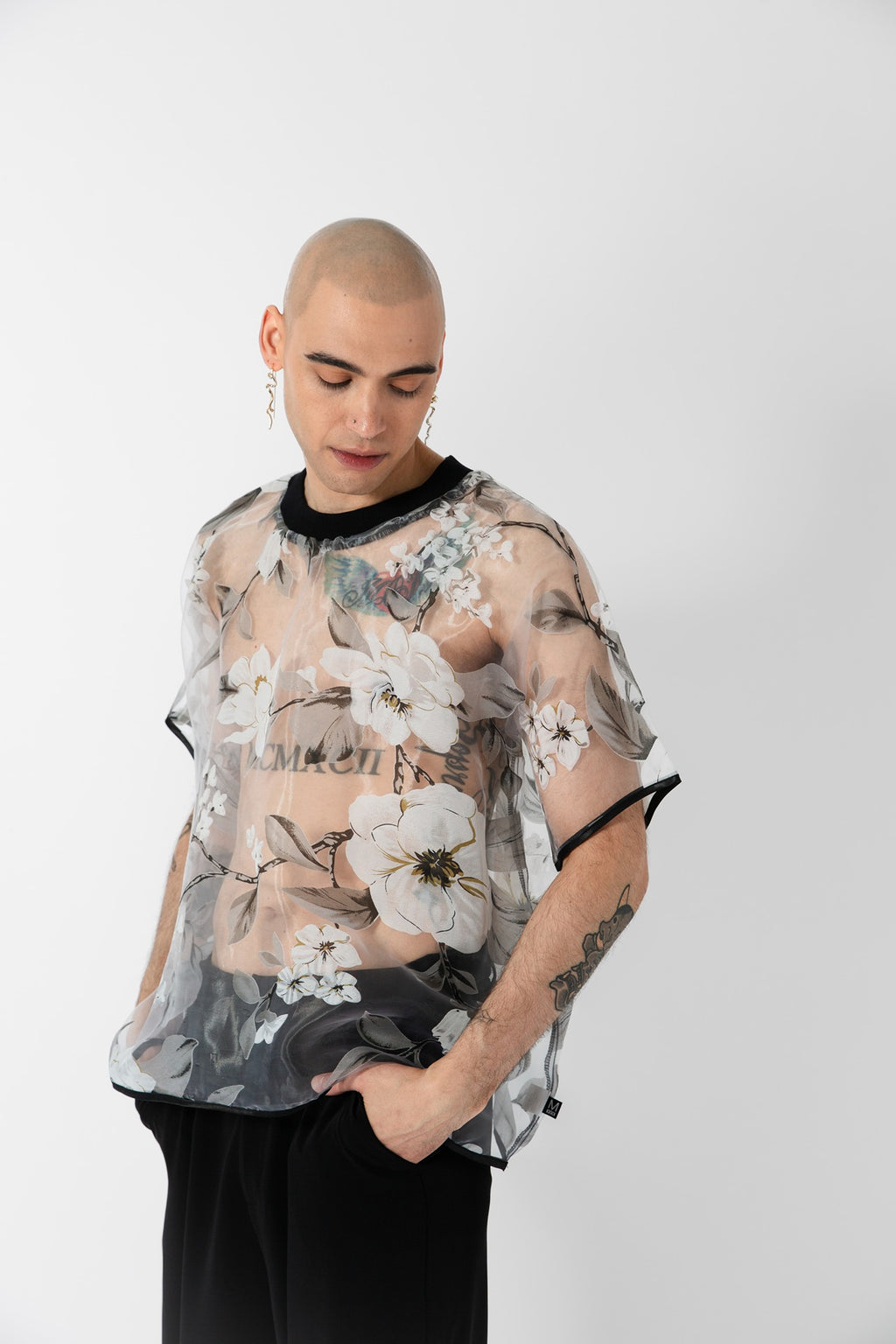 Sheer Floral Tee