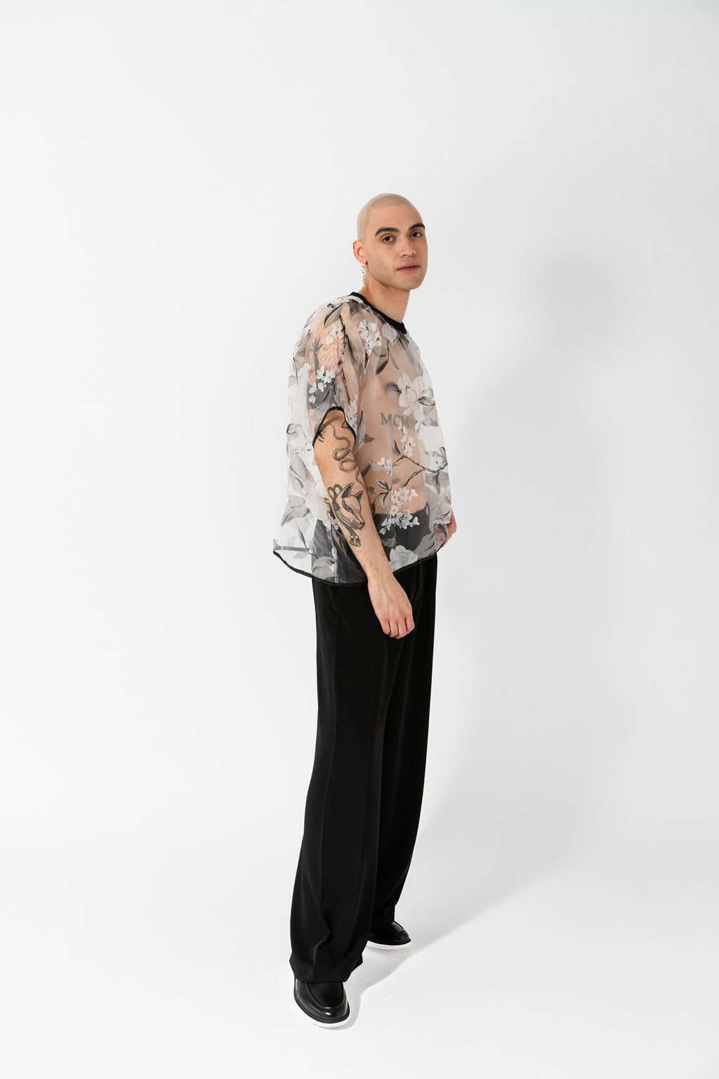 Sheer Floral Tee