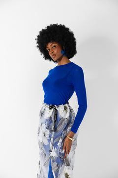 Sheer Floral Skirt