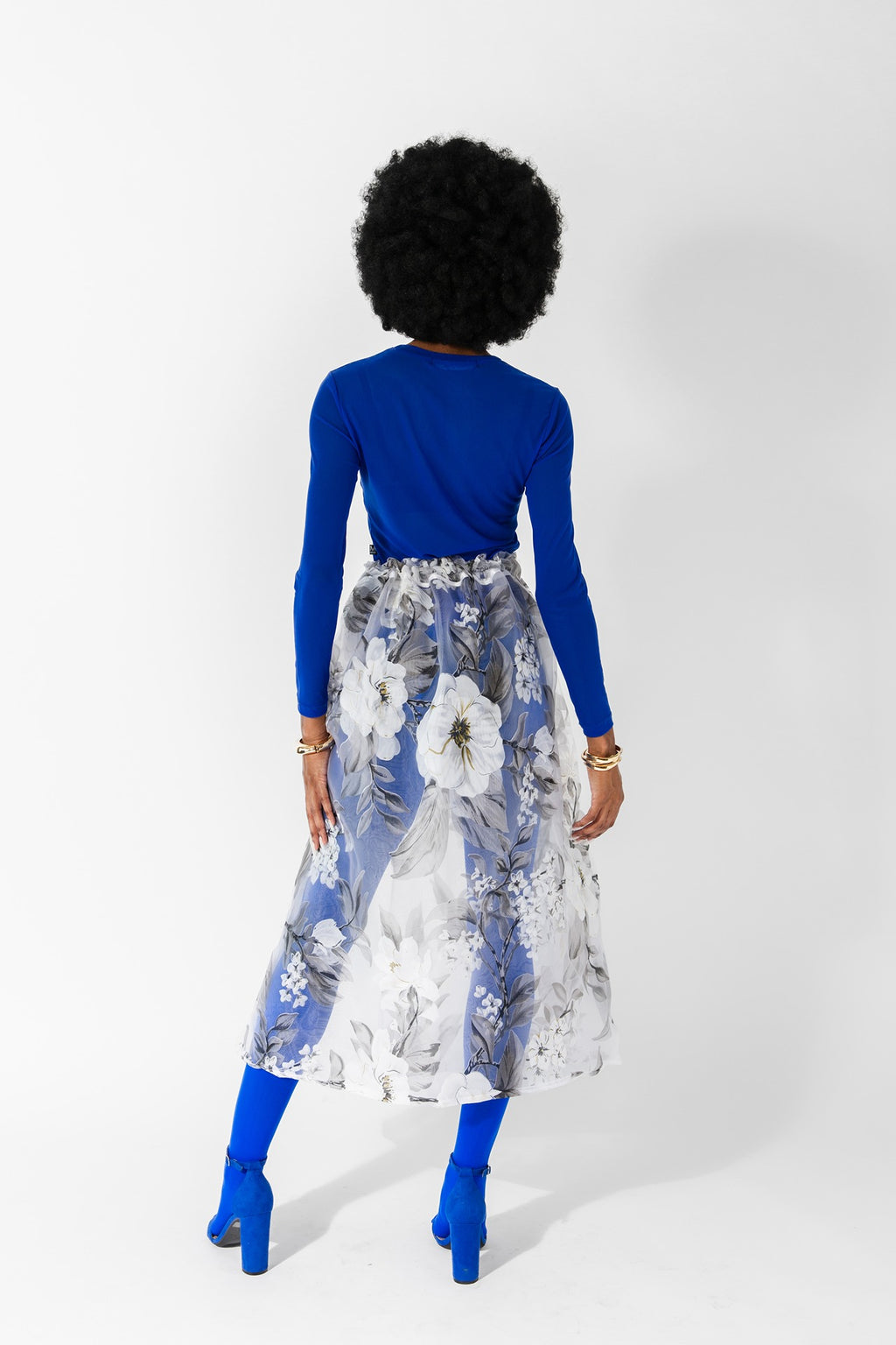 Sheer Floral Skirt
