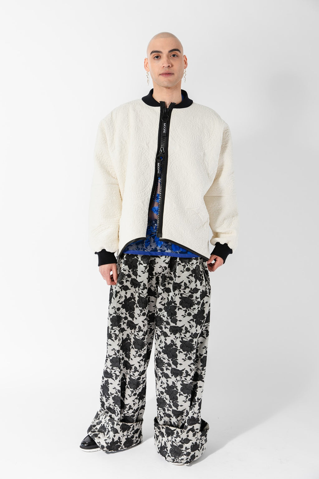 Embroidered Velvet Layer