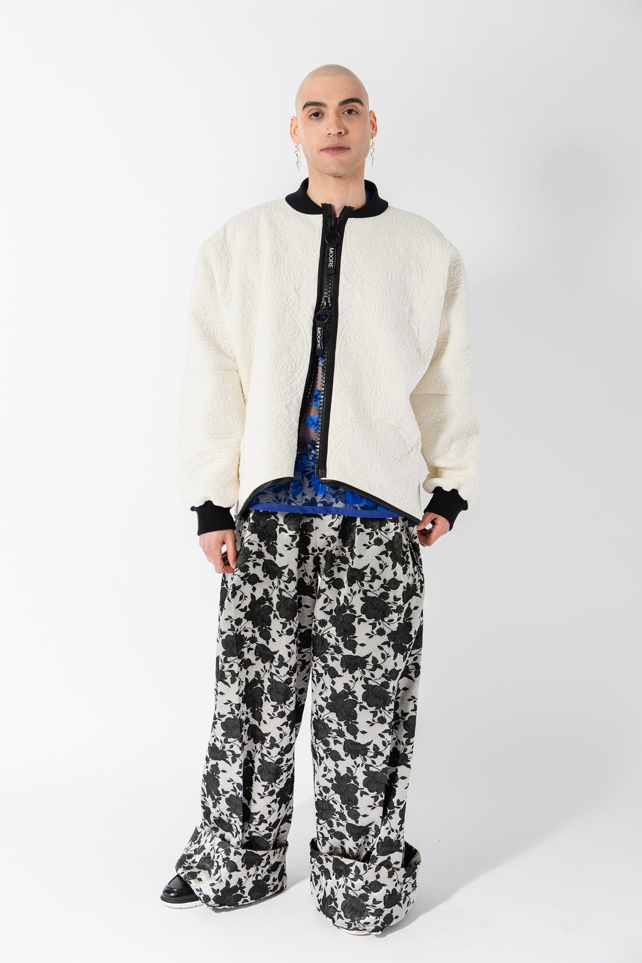 Embroidered Velvet Layer