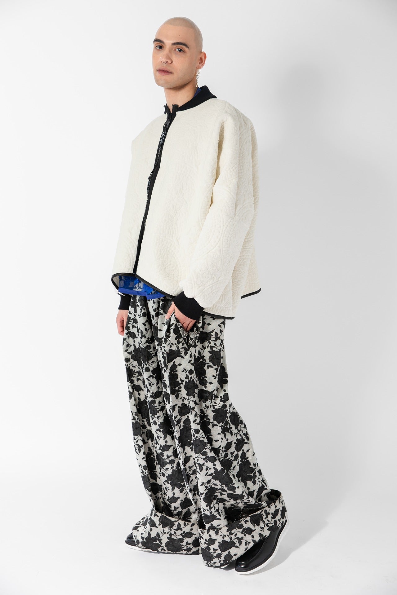 Embroidered Velvet Layer