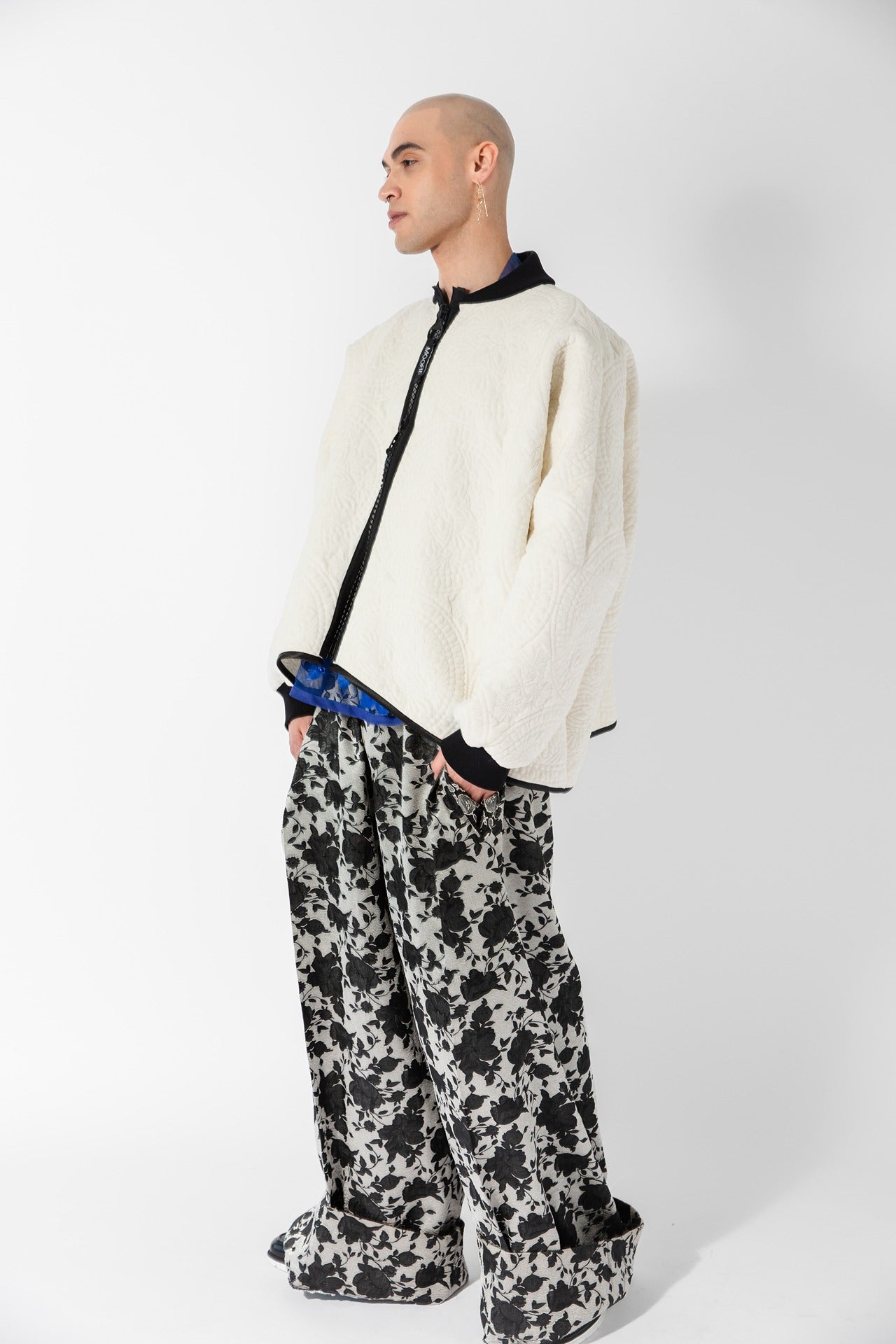 Embroidered Velvet Layer