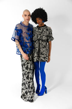 Floral Jacquard Box Dress