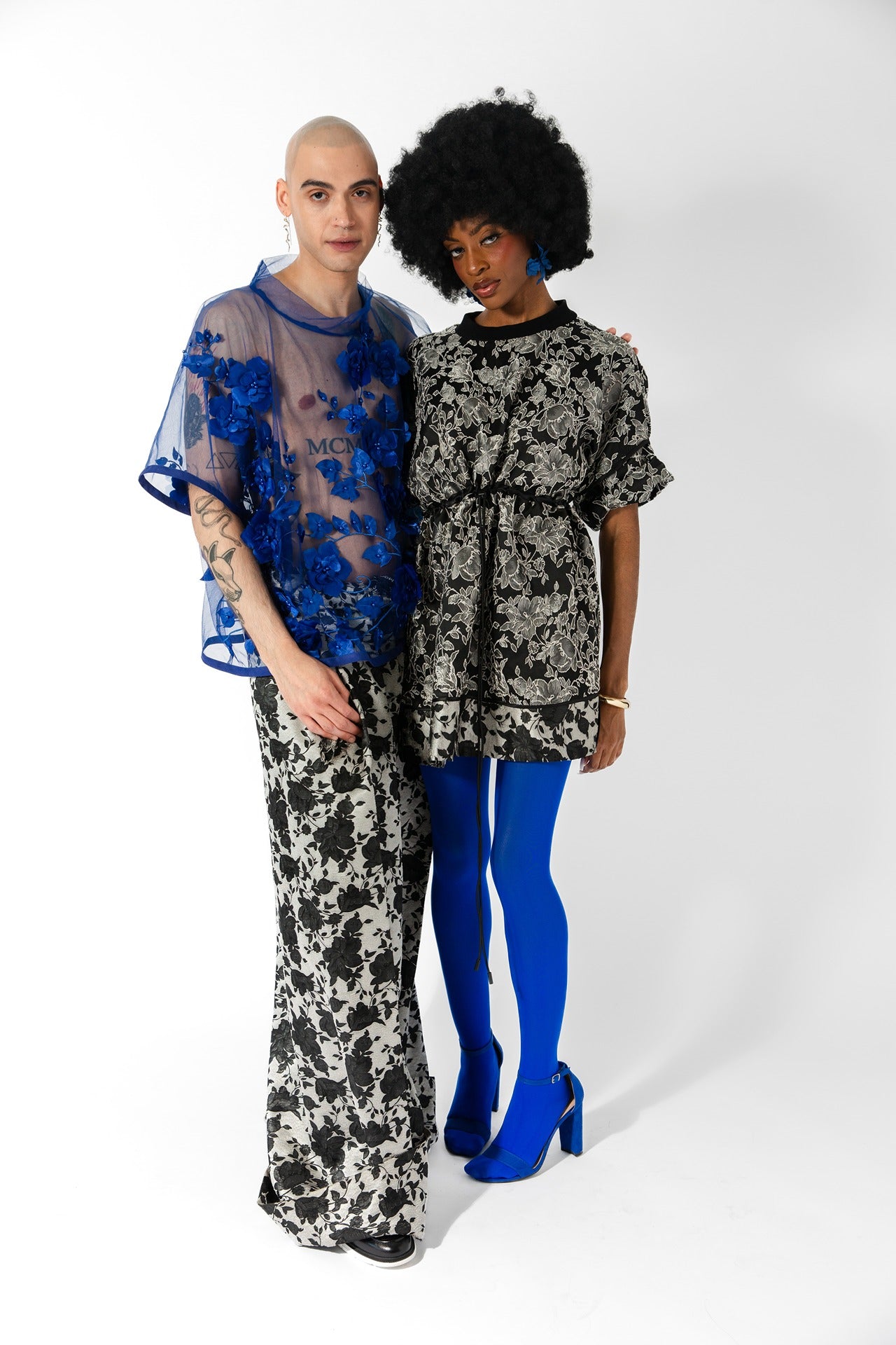 Floral Jacquard Box Dress