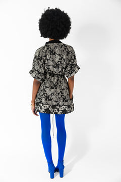 Floral Jacquard Box Dress