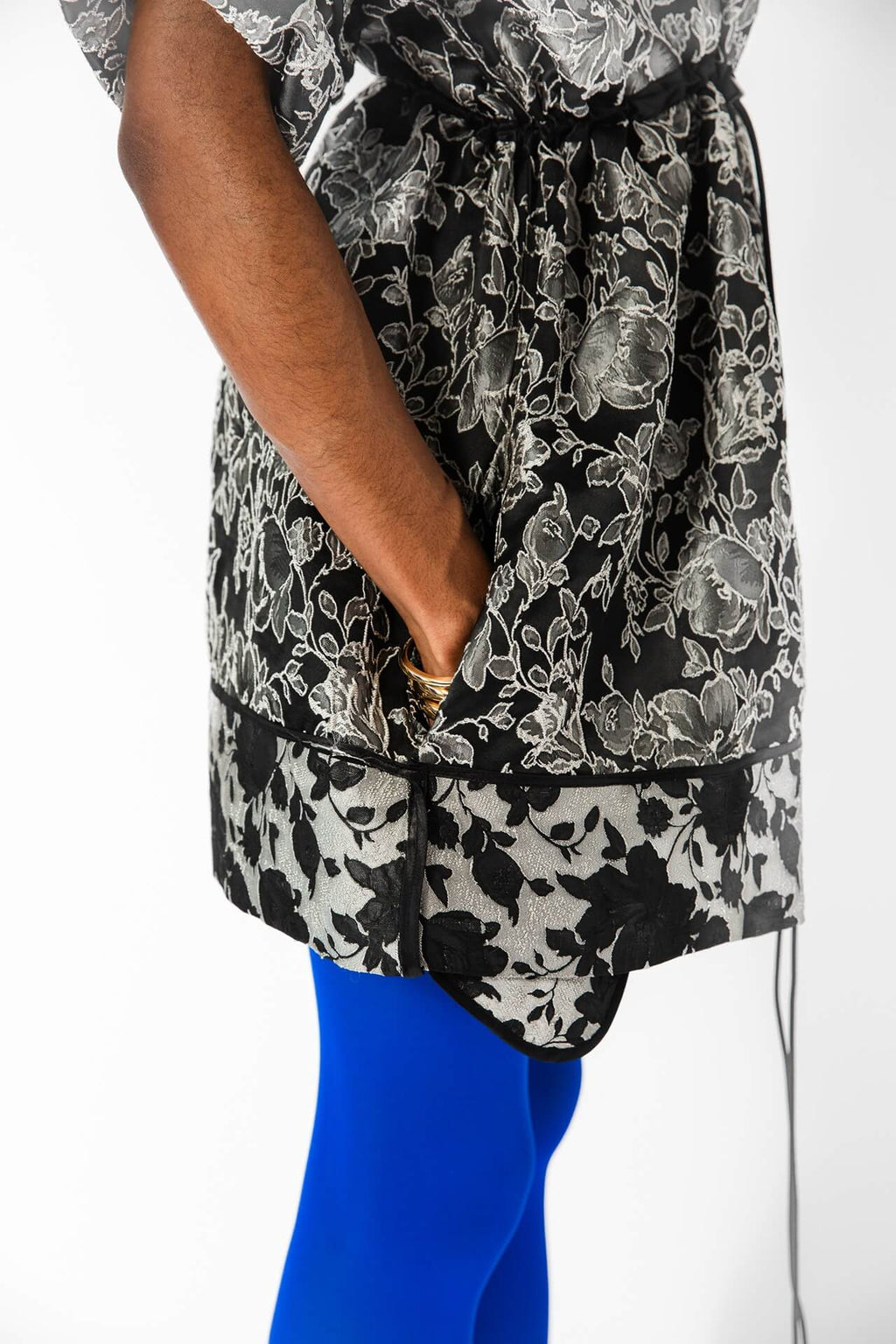 Floral Jacquard Box Dress