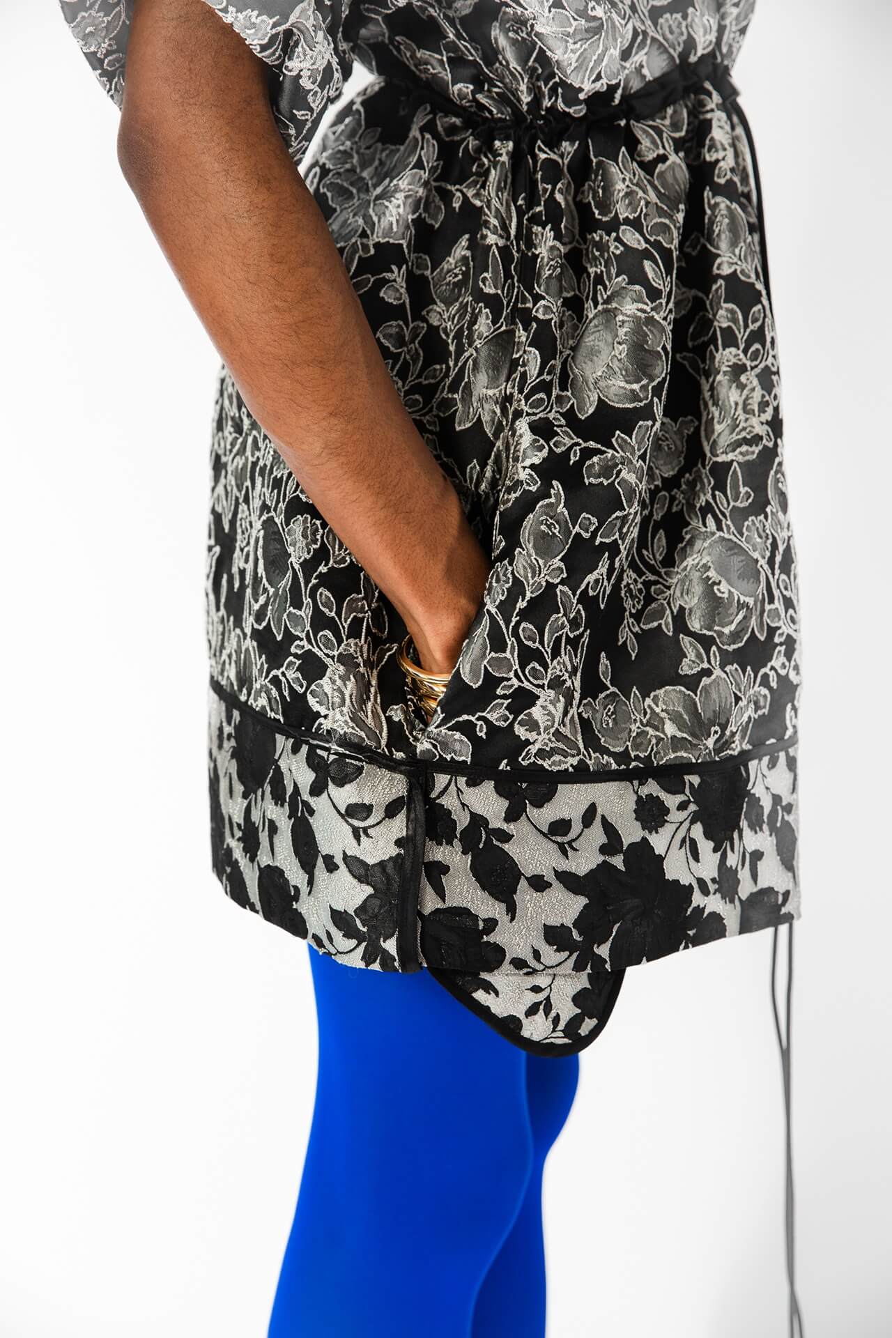 Floral Jacquard Box Dress