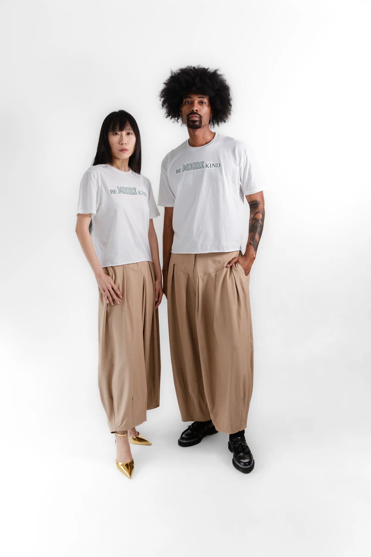 BE MOORE KIND Tee - White