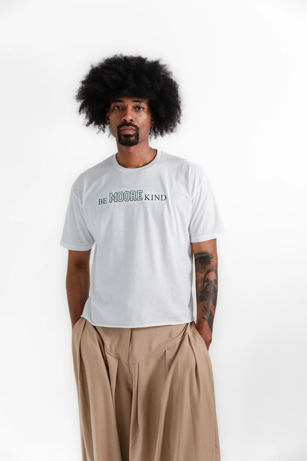 BE MOORE KIND Tee - White