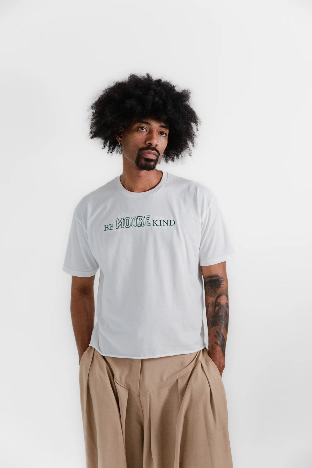 BE MOORE KIND Tee - White