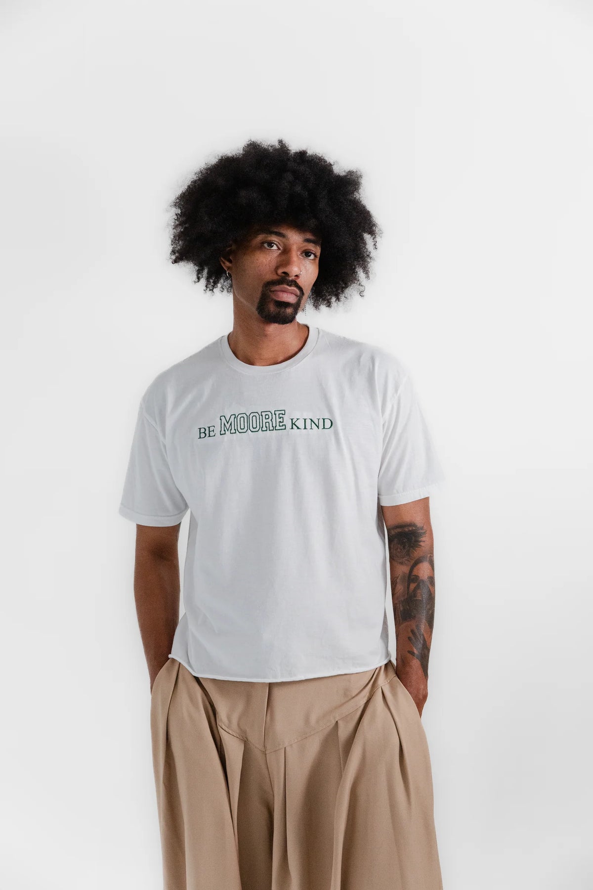 BE MOORE KIND Tee - White