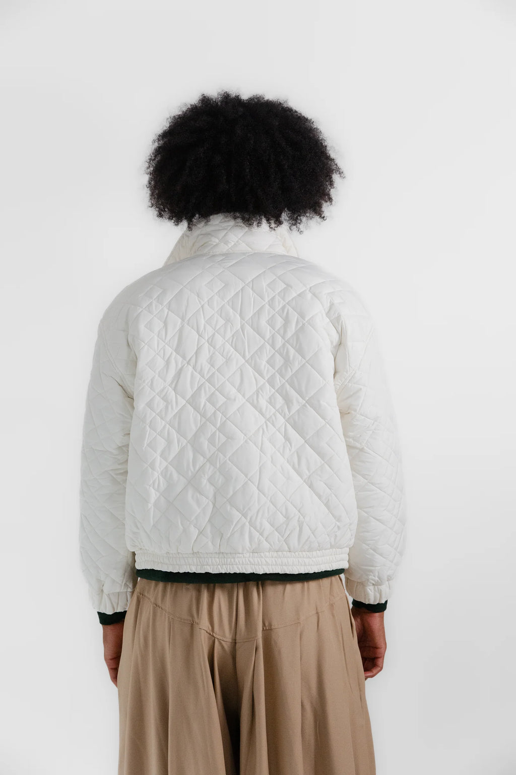 Cropped Quilted Coat