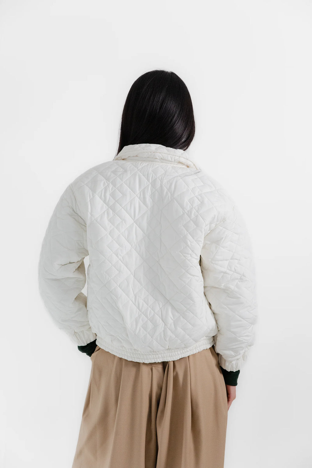 Cropped Quilted Coat