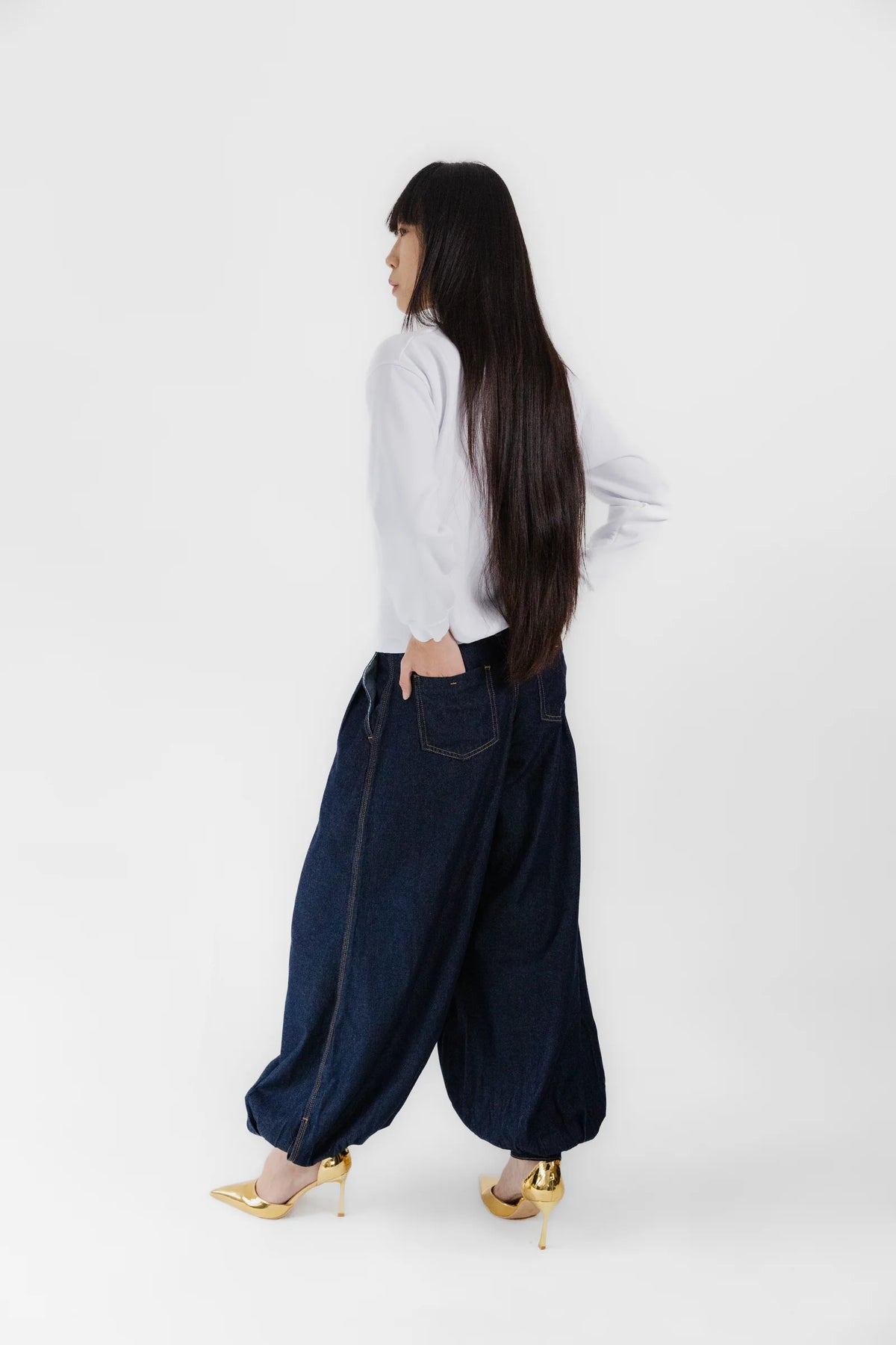 Ankle Cinch Denim