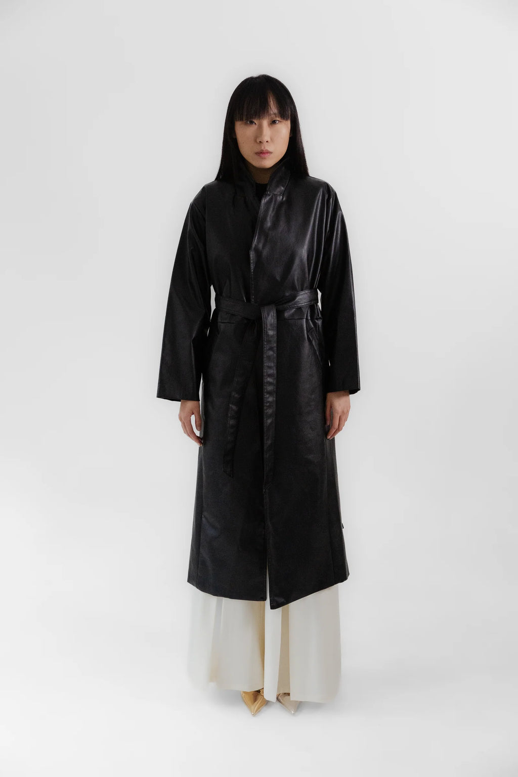 Vegan Leather Trench