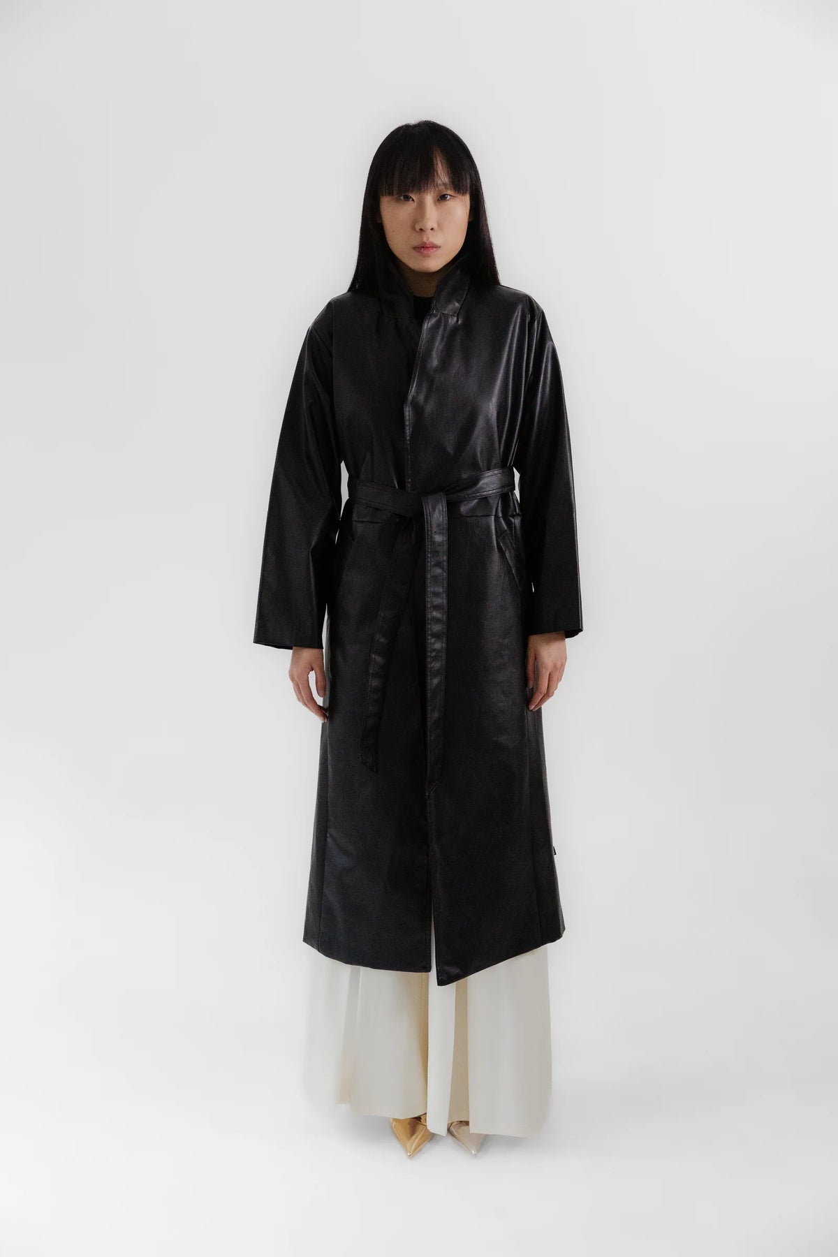 Vegan Leather Trench