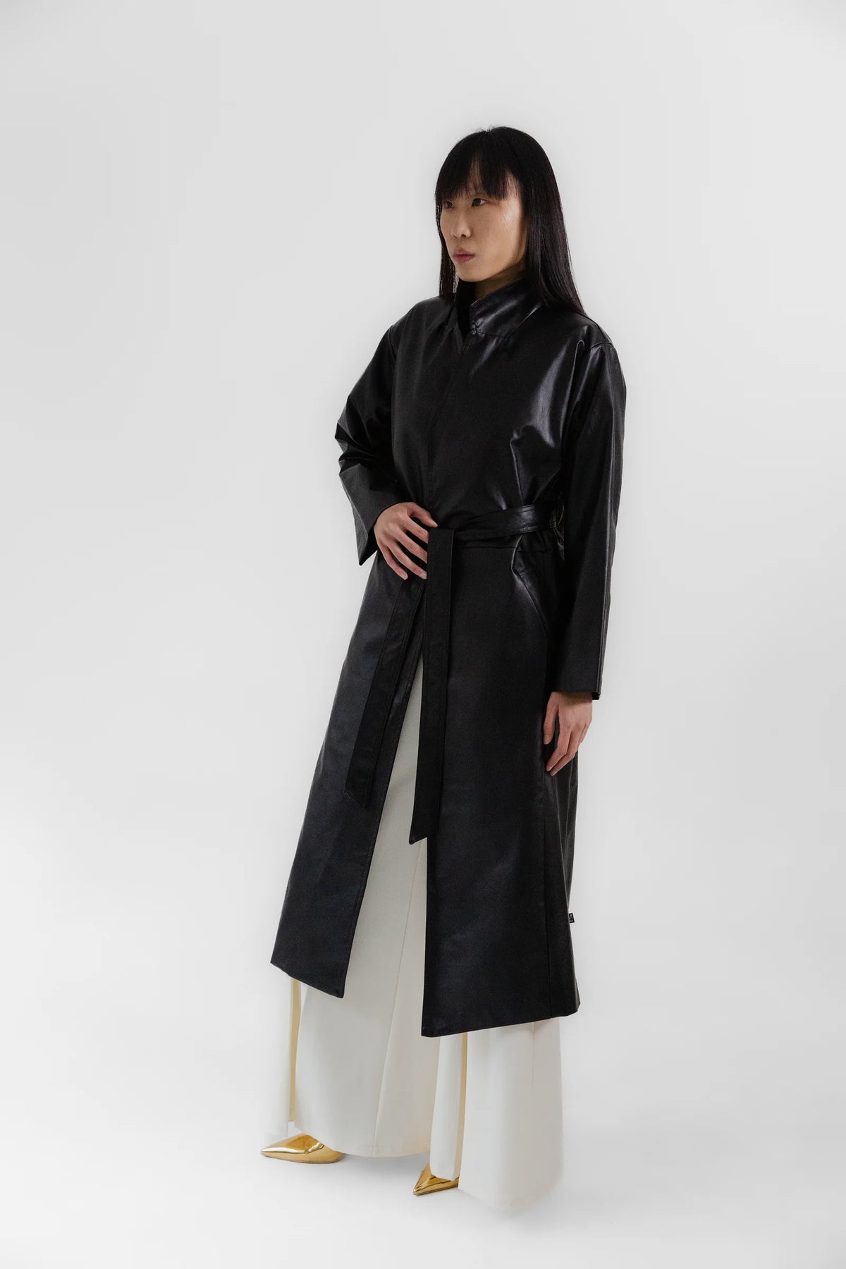 Vegan Leather Trench