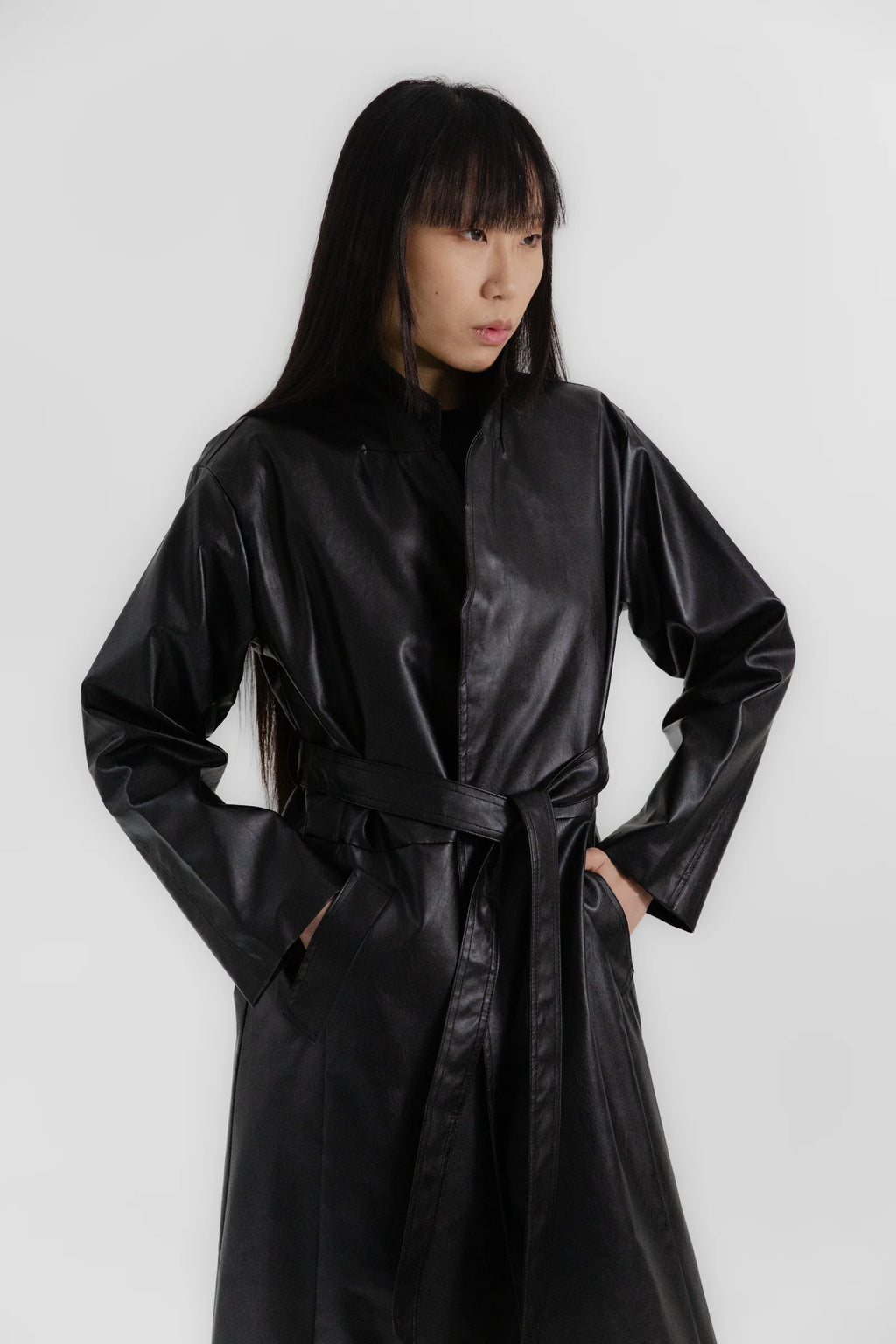 Vegan Leather Trench