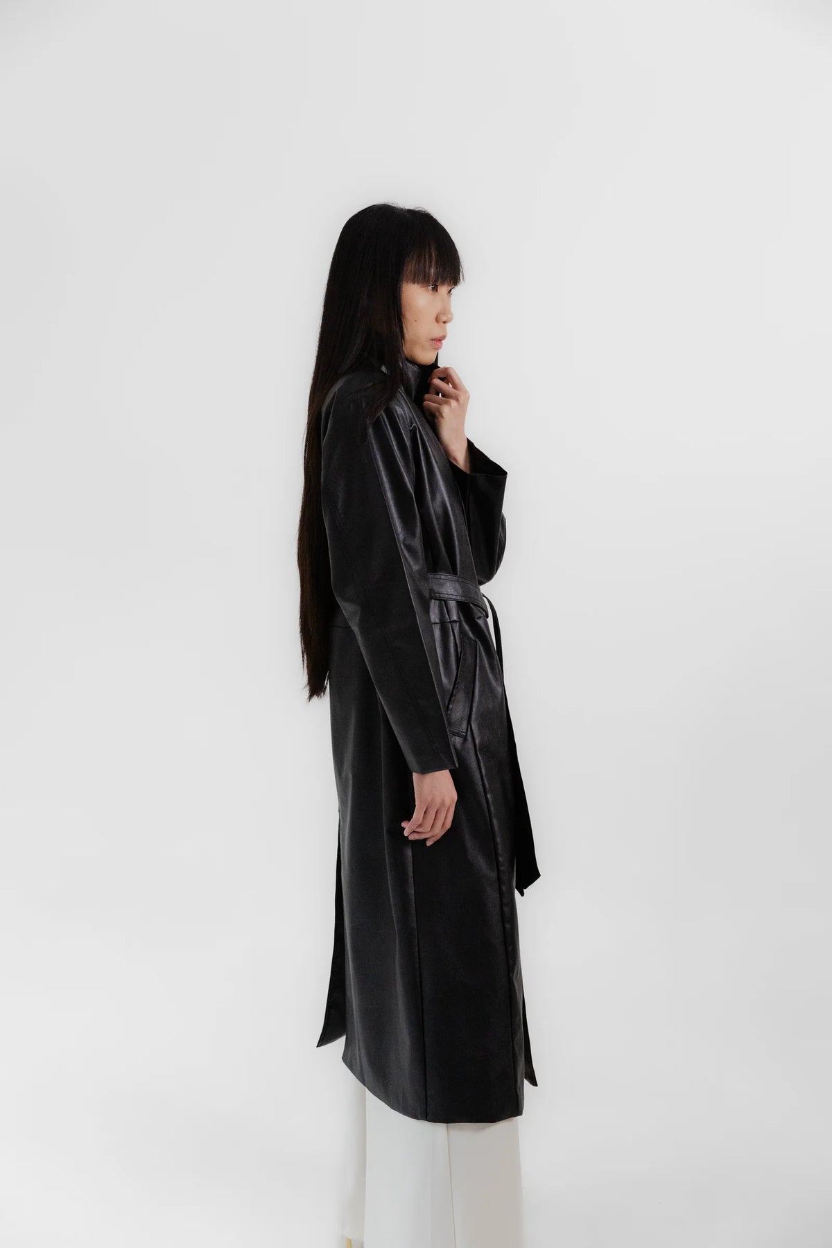 Vegan Leather Trench