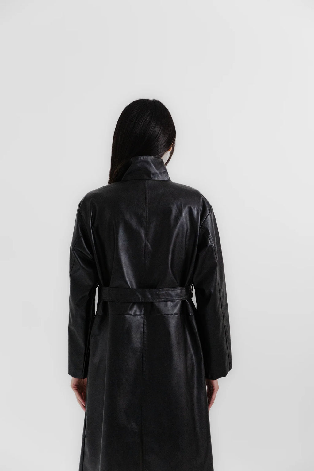 Vegan Leather Trench
