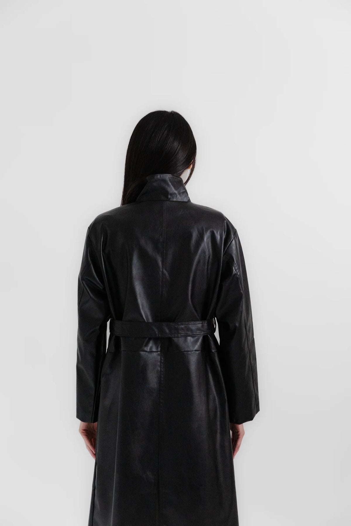 Vegan Leather Trench