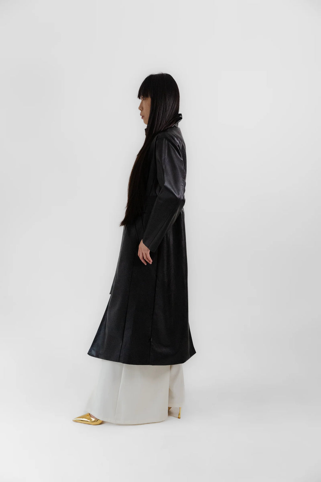 Vegan Leather Trench