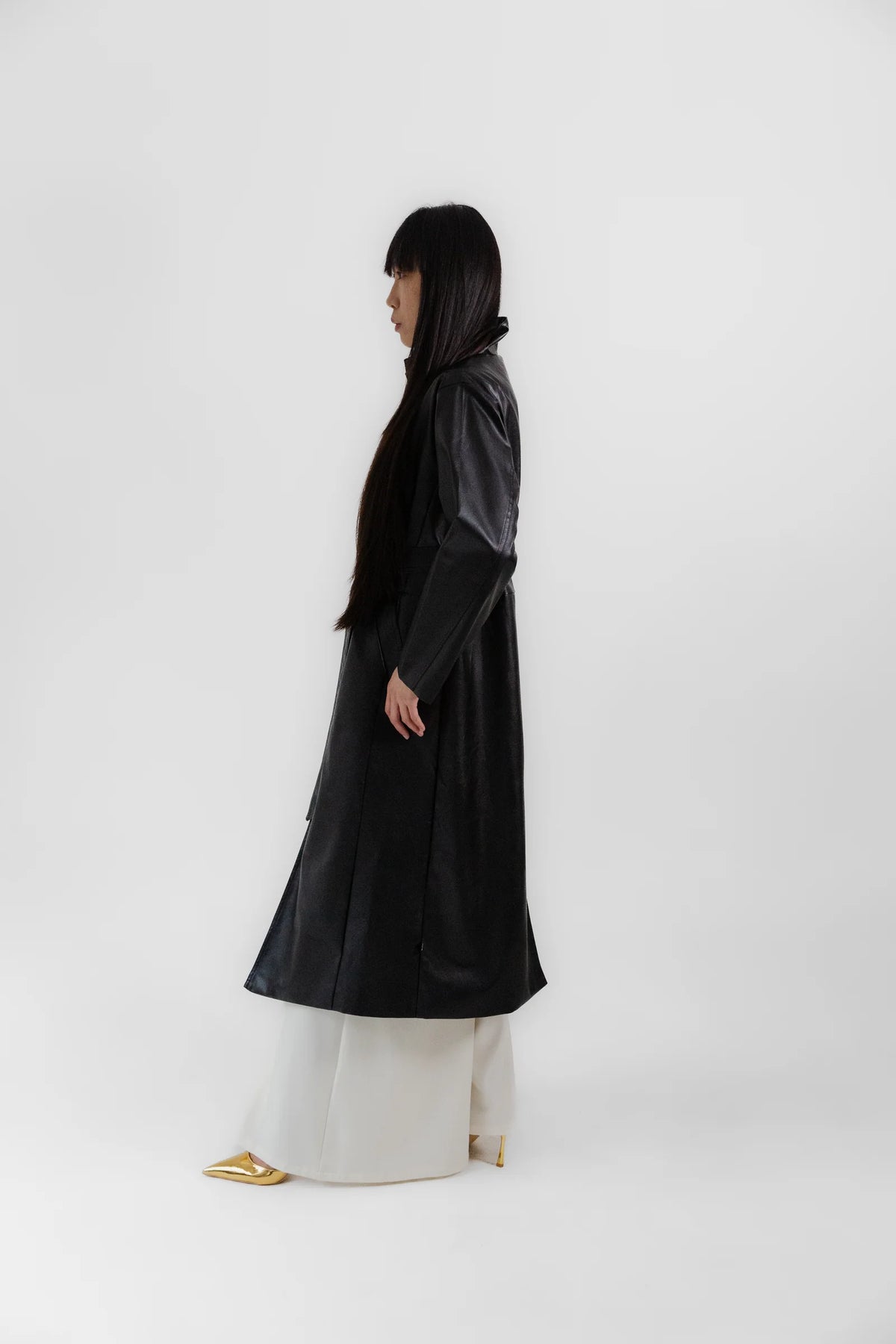 Vegan Leather Trench