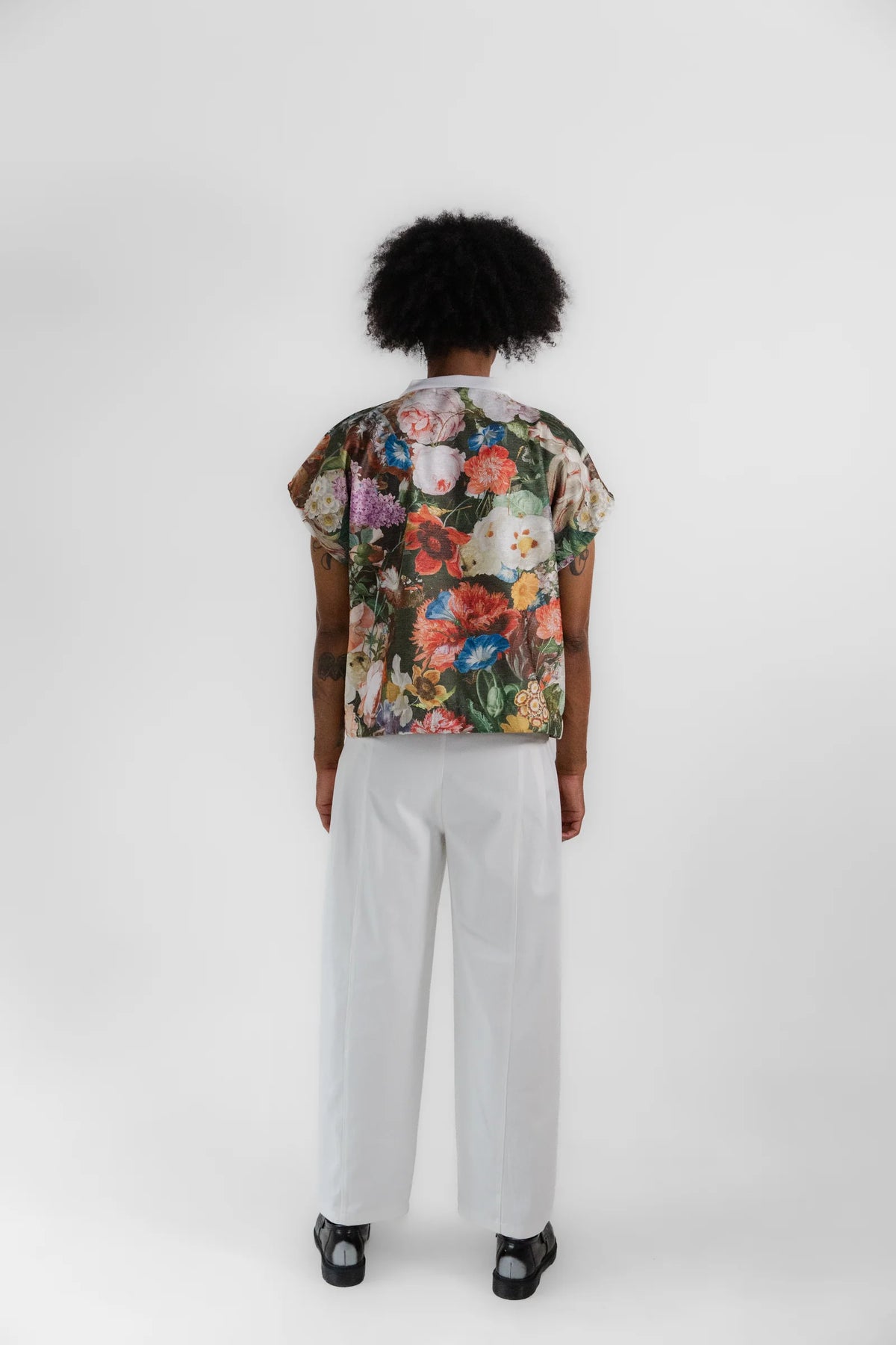 Pleat Denim - White