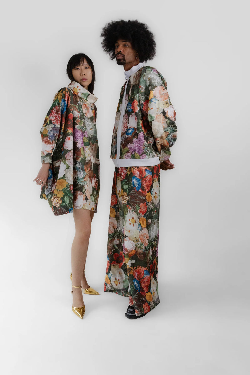 Floral Velvet Coat