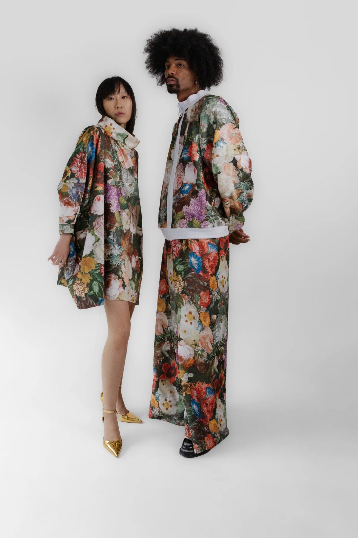 Floral Velvet Coat
