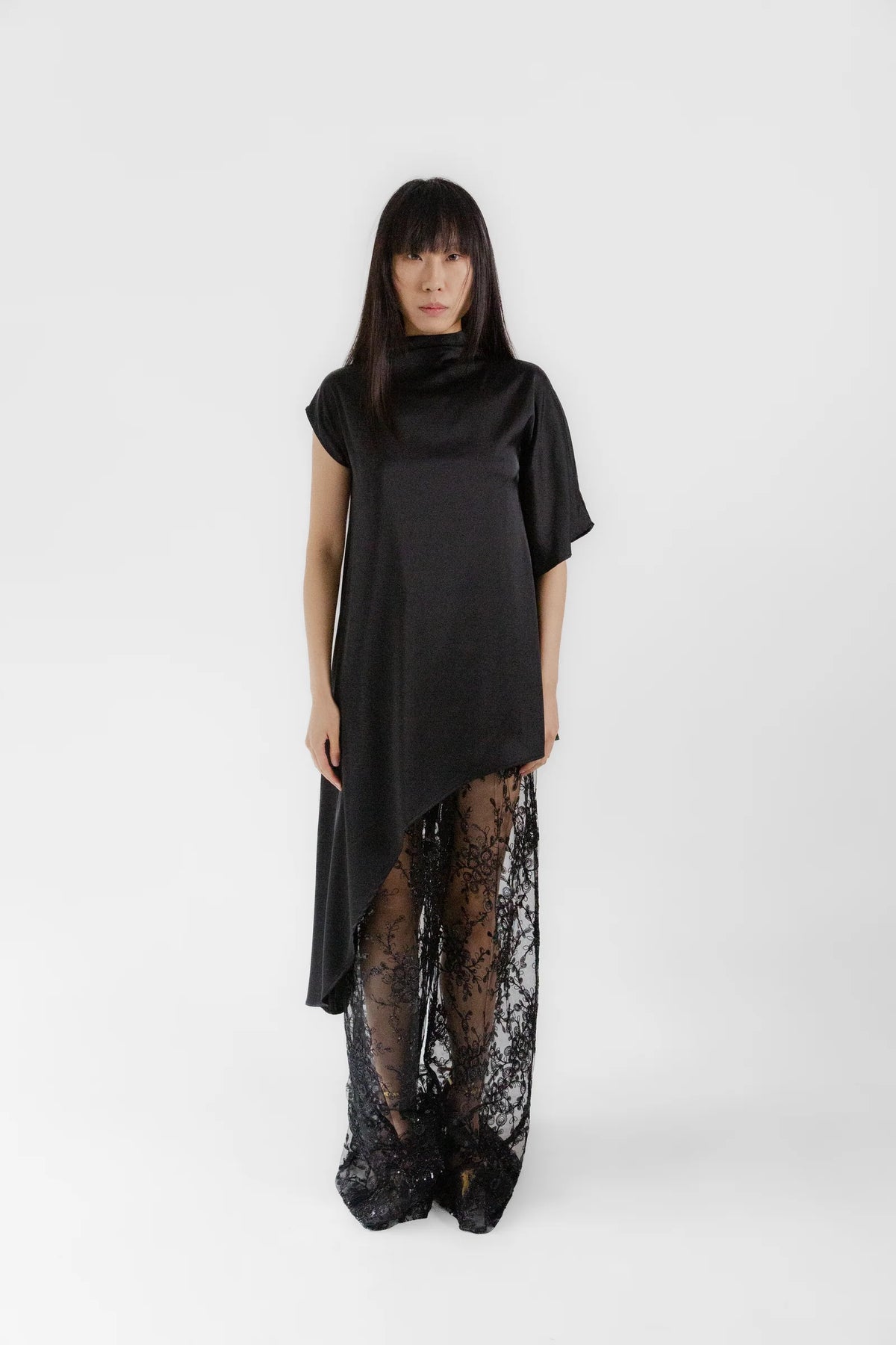 Asymmetrical Tunic - Black