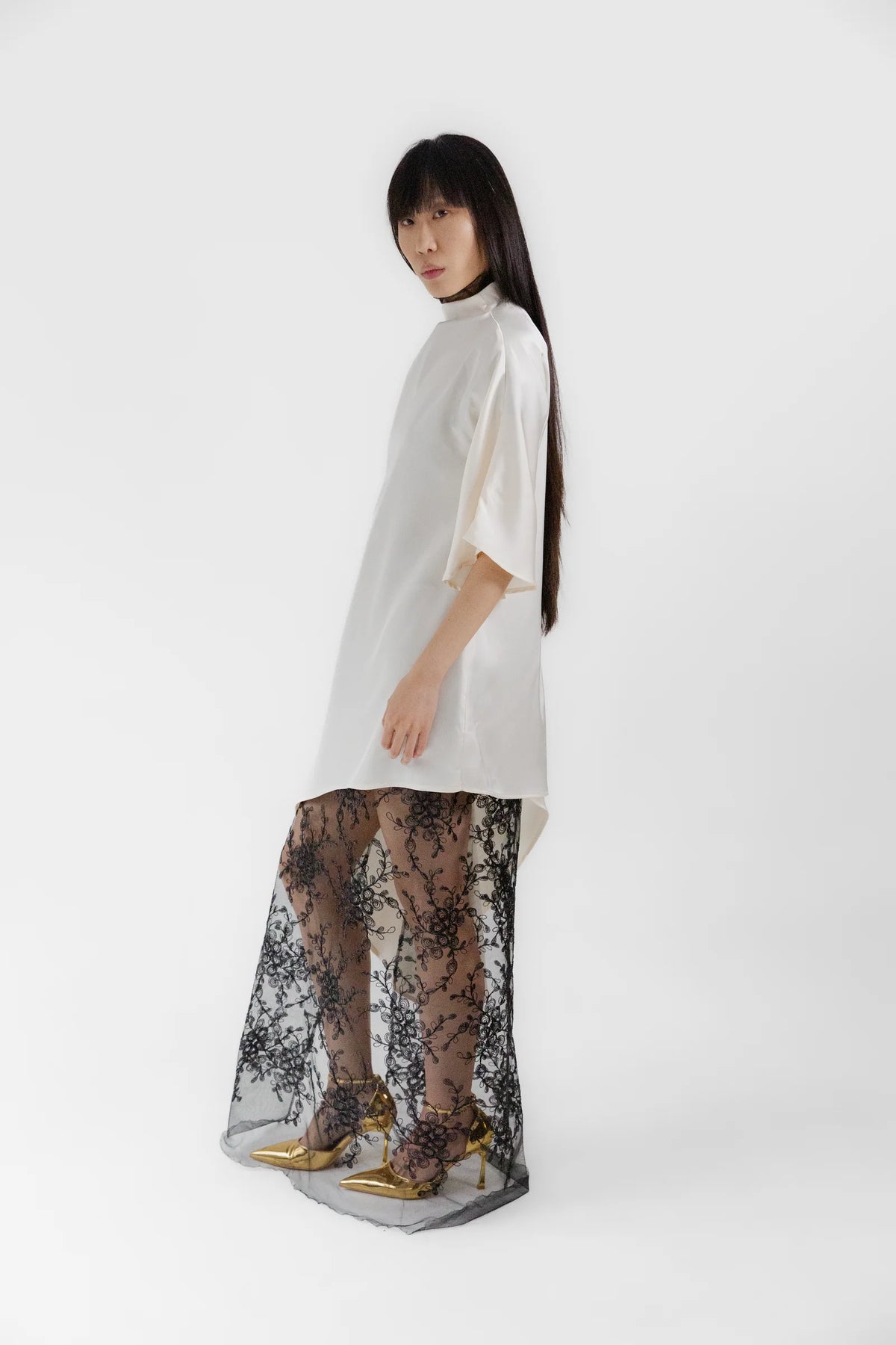 Asymmetrical Tunic - Cream