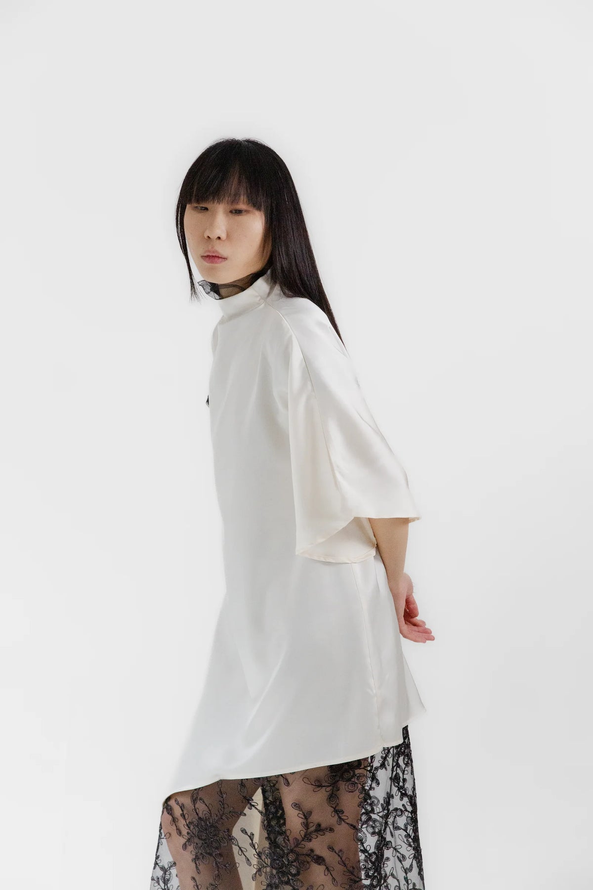 Asymmetrical Tunic - Cream