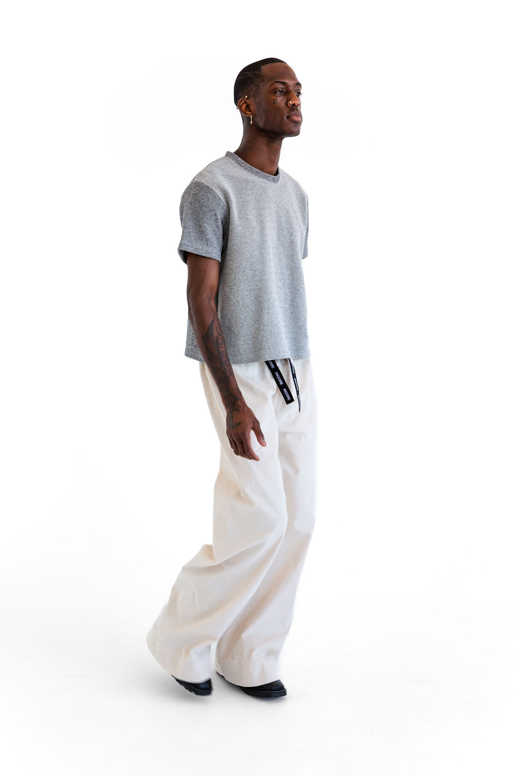 Cream cord pant