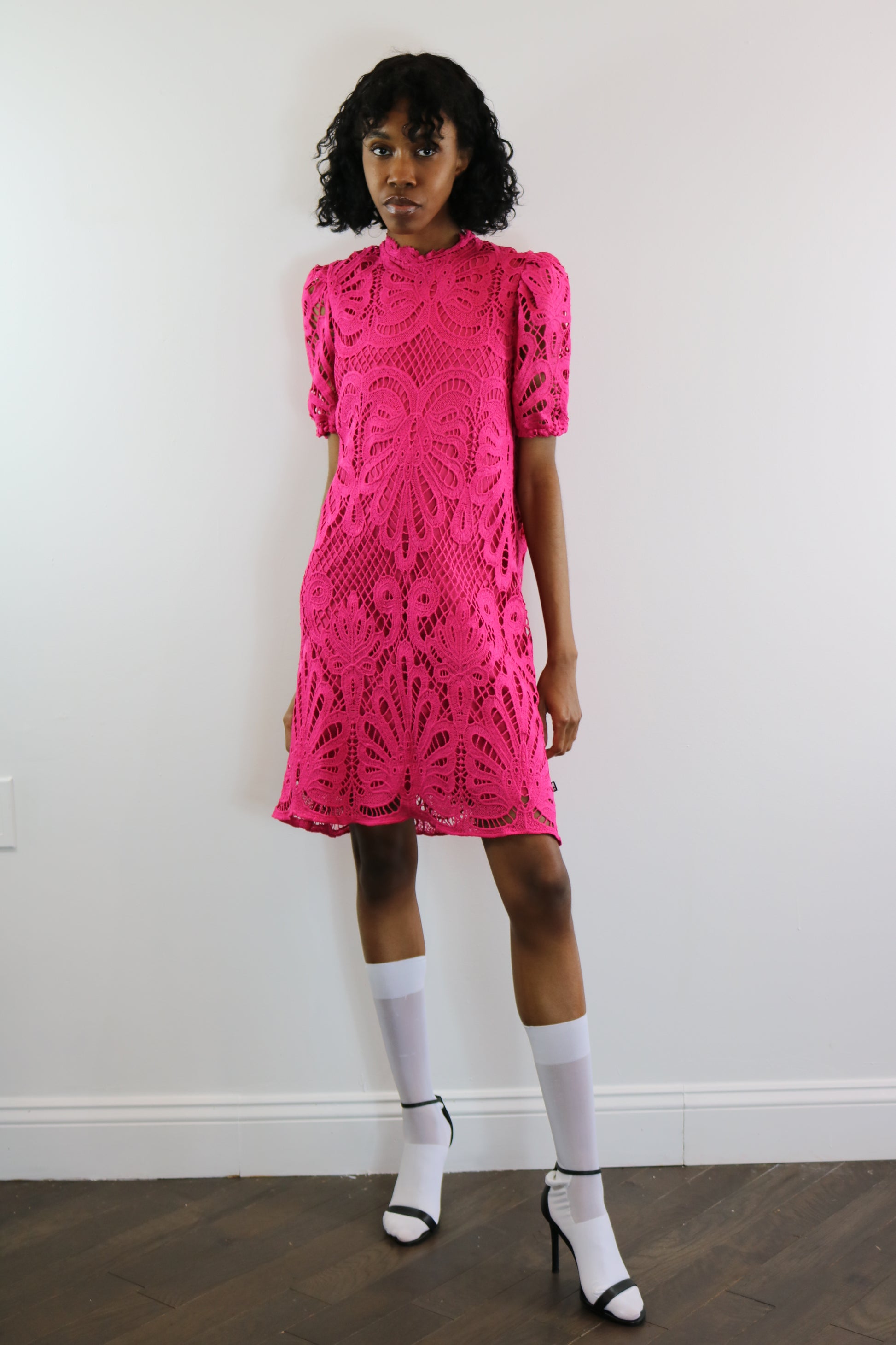 Fuchsia Lace Dress