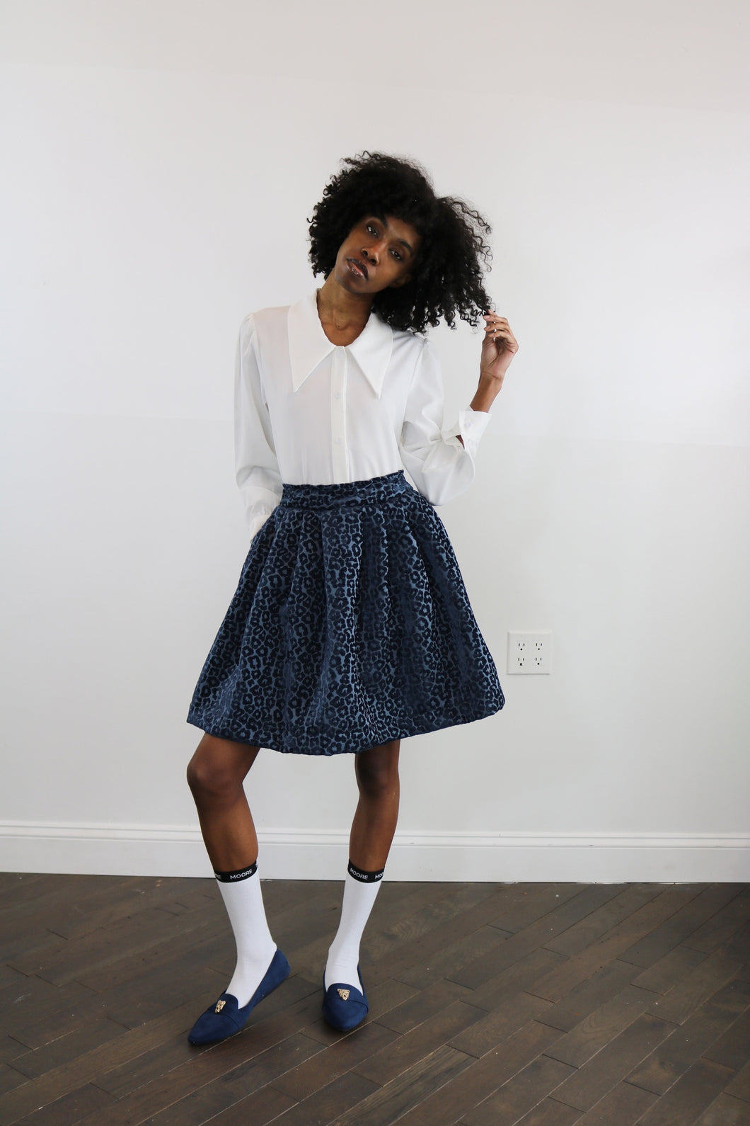long lapel blouse