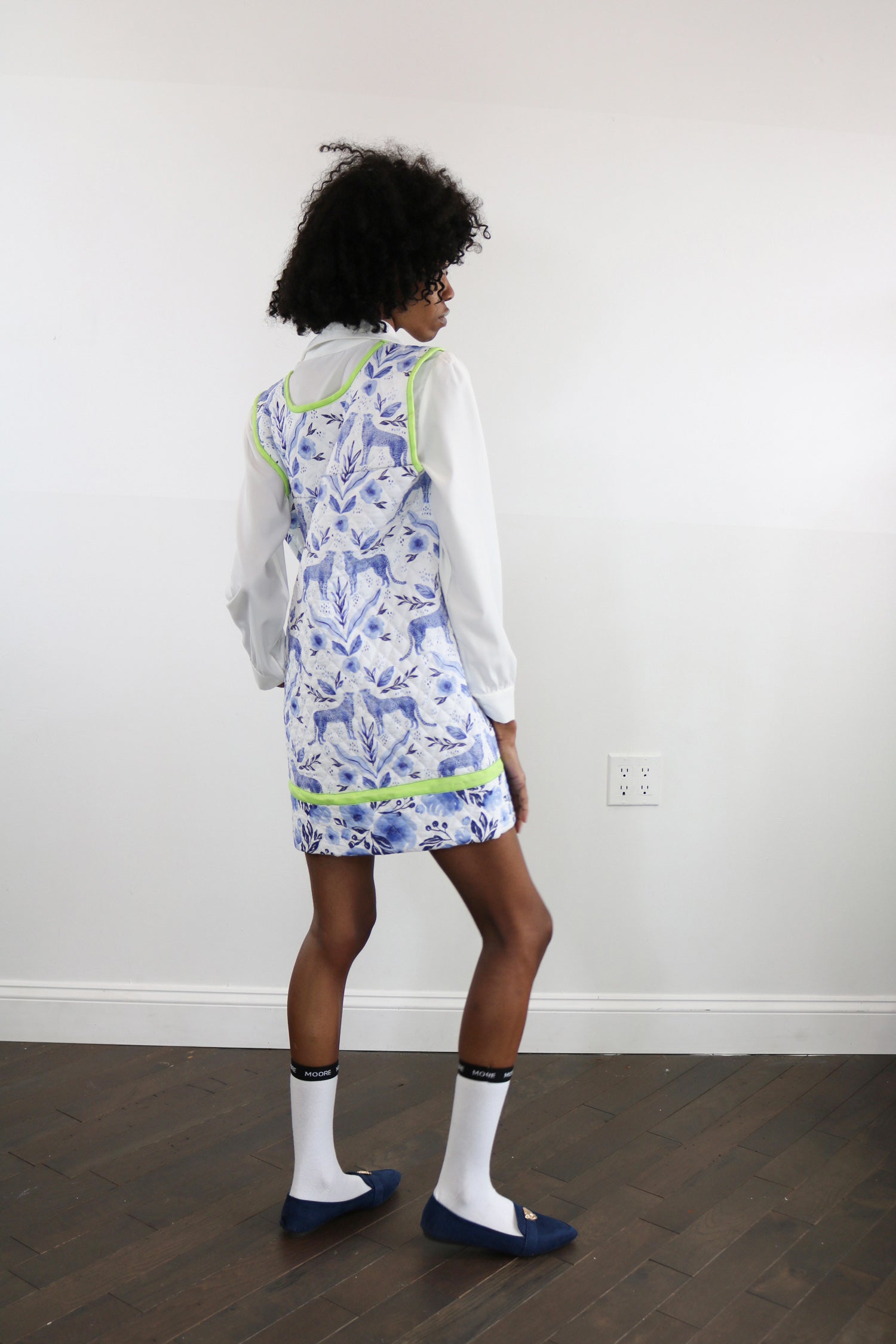 quilted leopard tunic