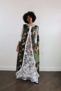 long quilted camo vest