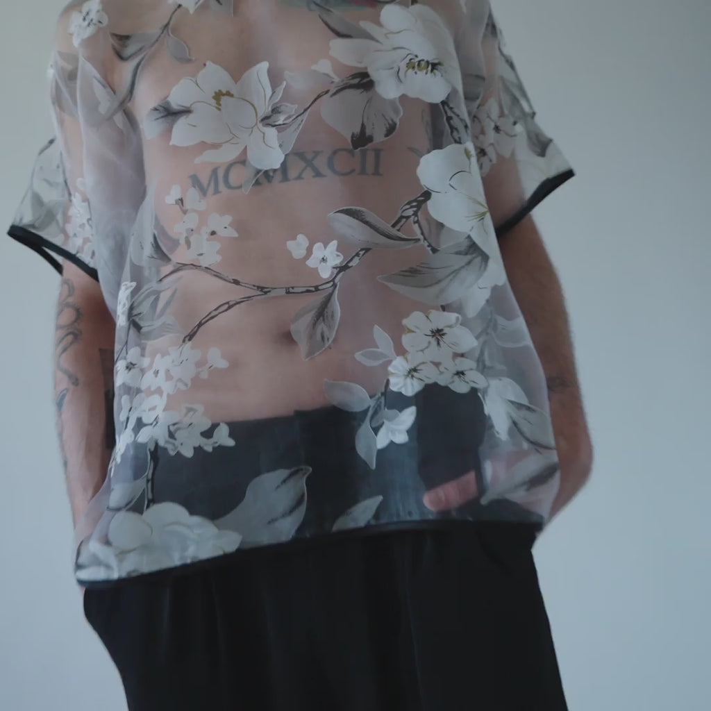 Sheer Floral Tee