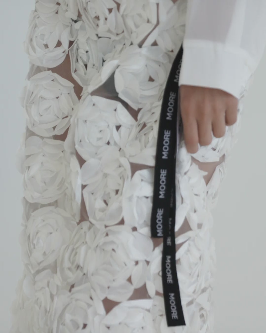 White LS sheer crop