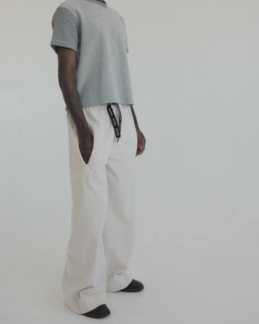 Cream cord pant