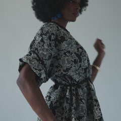 Floral Jacquard Box Dress