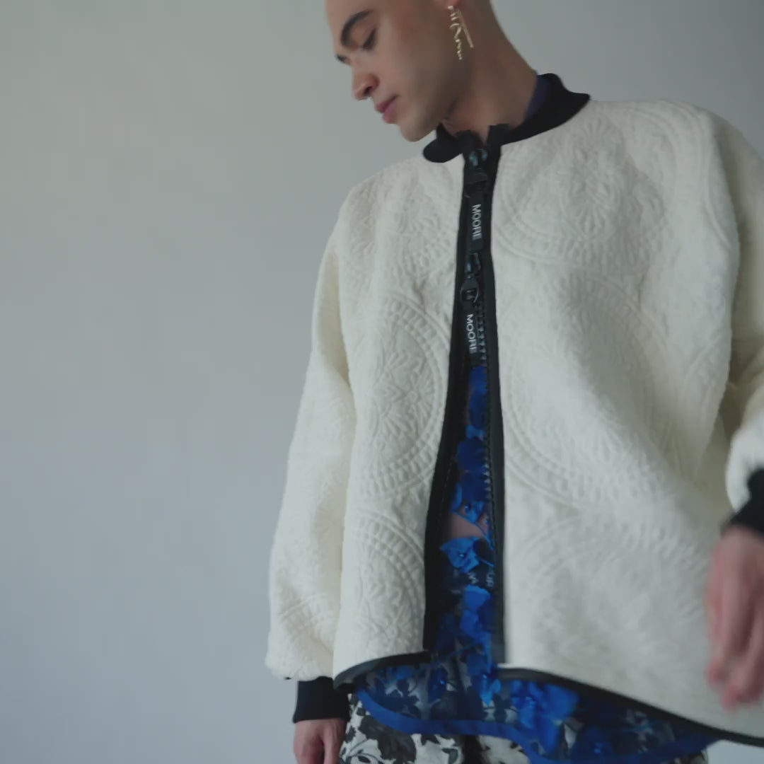 Embroidered Velvet Layer