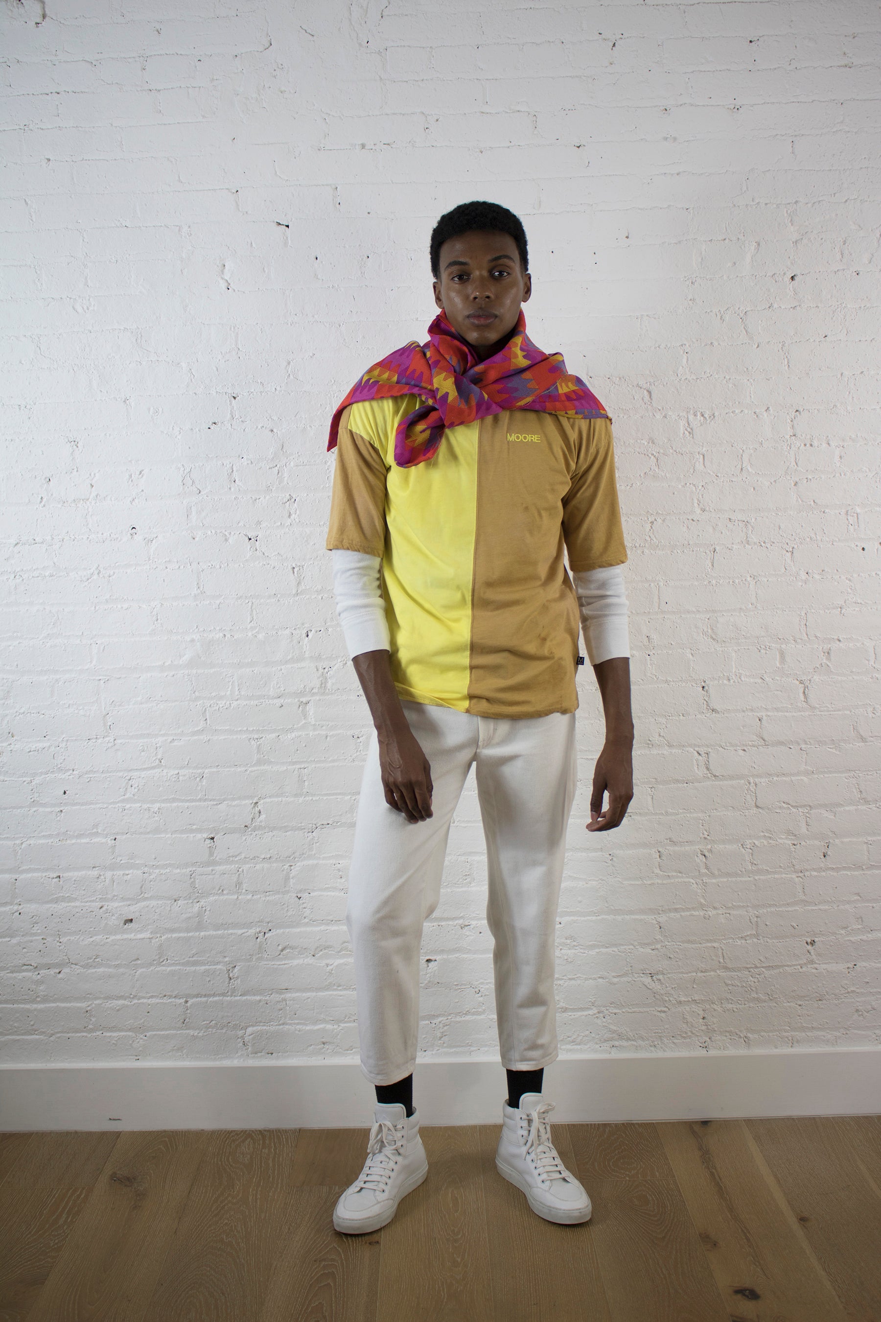 TURMERIC BUFF SPLIT TEE