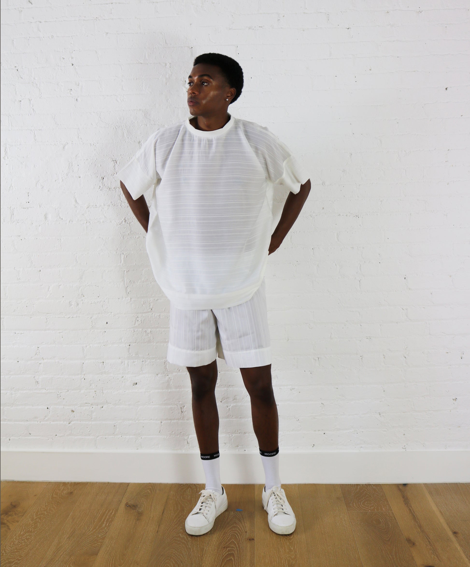 sheer stripe tee