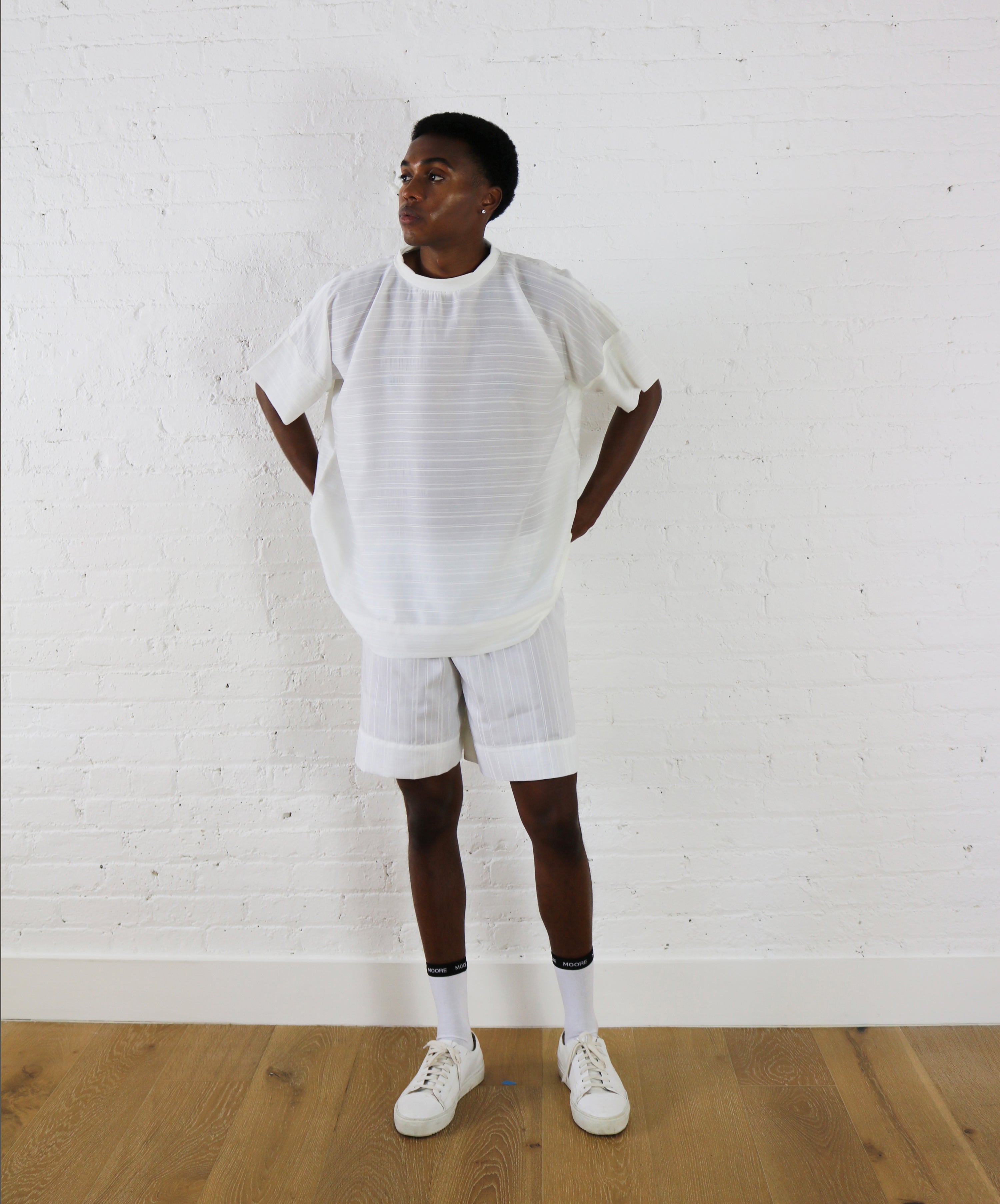 sheer stripe tee