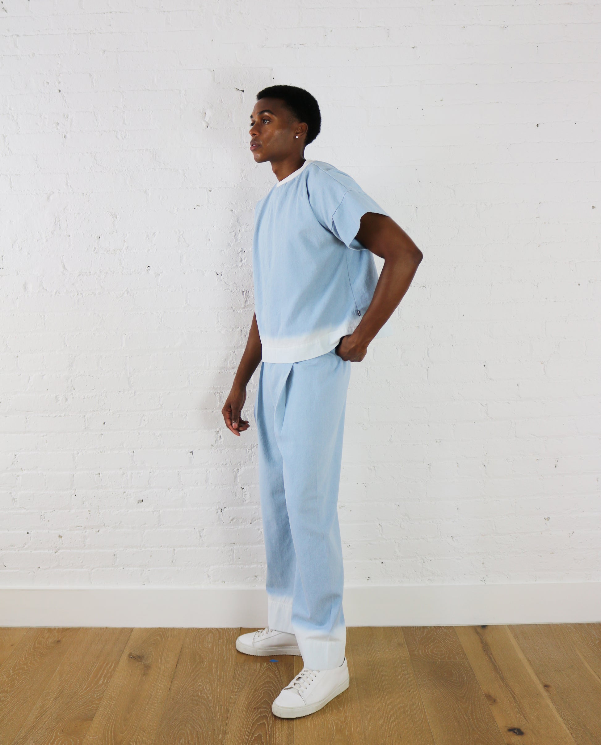 dipped denim pant